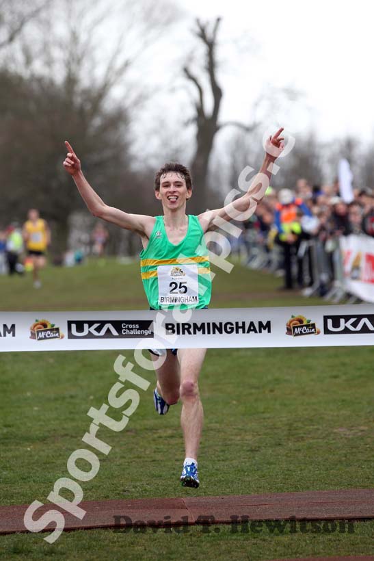 Zak Seddon wins the Under-20 Men, McCain Inter Counties Cross Country, Cofton Park, Birmingham.Zak Seddon wins the Under-20 Men, McCain Inter Counties Cross Country, Cofton Park, Birmingham.